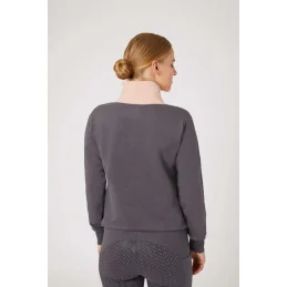 HOODIE JADE ROSE ET GRIS HORZE