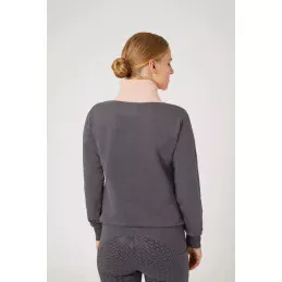 HOODIE JADE ROSE ET GRIS HORZE